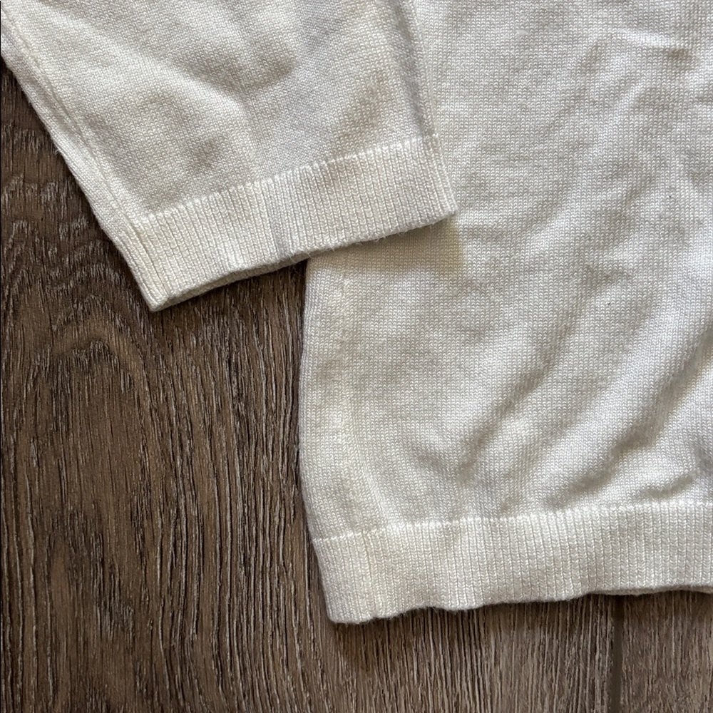 Chico's Off-White Ribbed Turtleneck - Picture 4 of 7